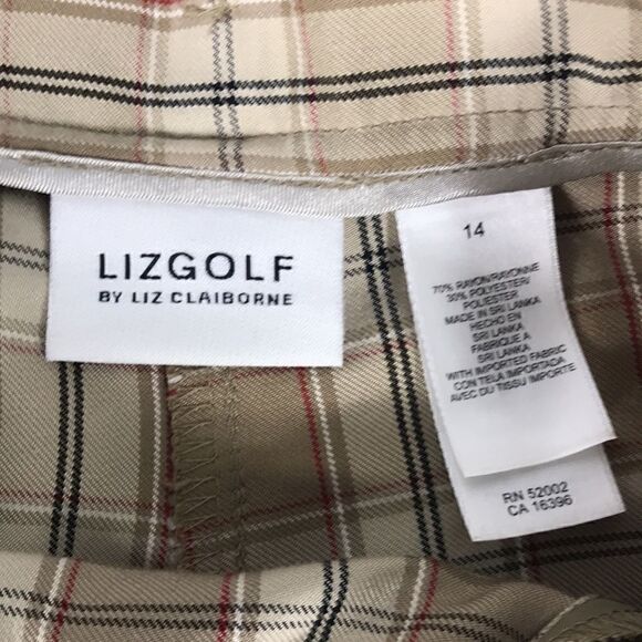 LIZGOLF Plaid Skort with cute pin closure 14 EUC - Picture 4 of 6